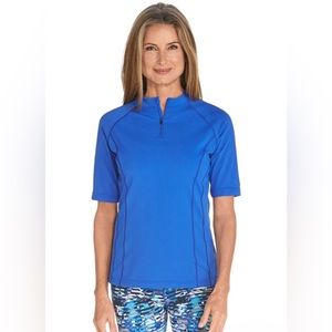 Coolibar Freestyle Rash Guard UPF 50+ Performance Athletic Swim Shirt Women’s XS